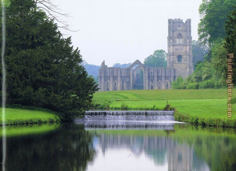 Fountains Abbey 2 painting - Unknown Artist Fountains Abbey 2 art painting